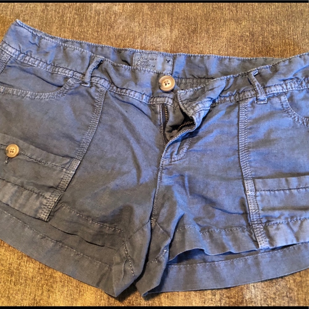 American Eagle blue shorts - size 4